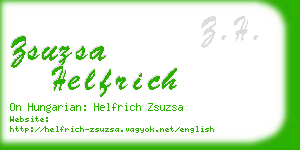 zsuzsa helfrich business card